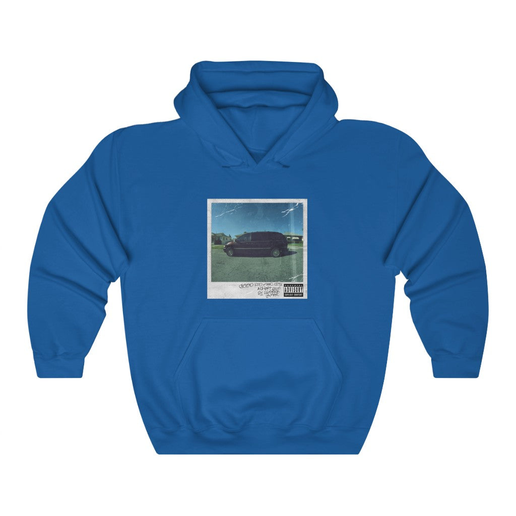 Good Kid, m.A.A.d city Kendrick Lamar inspired Unisex Hooded Sweatshirt-Royal-S-Bootlg