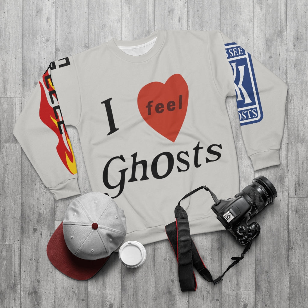 I Feel Ghosts Unisex Crewneck Sweatshirt Kid Cudi Inspired-Bootlg