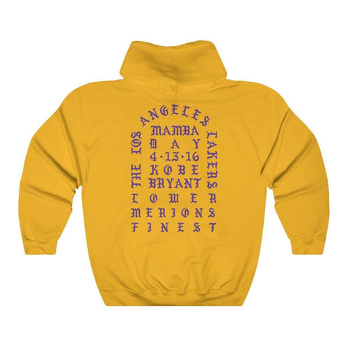 I Feel Like Kobe Bryant Hoodie - Kanye West Tribute-Gold-S-Bootlg