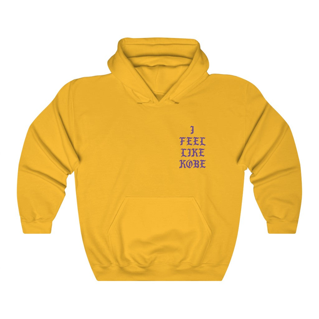 I Feel Like Kobe Bryant Unisex Heavy Blend Hooded Sweatshirt hoodie Kanye West Yeezy Merch TLOP Inspired-Gold-S-Bootlg