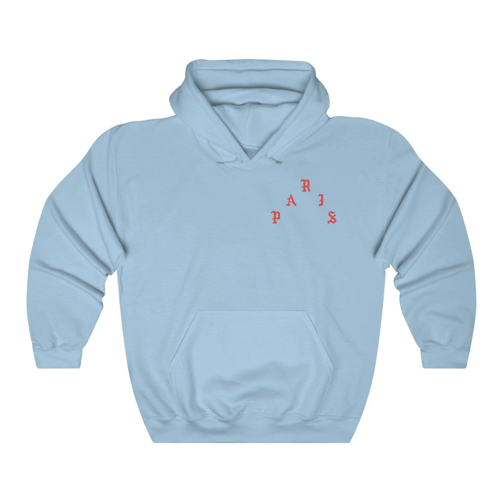 I Feel Like Pablo Paris Hoodie Kanye West-Light Blue-S-Bootlg
