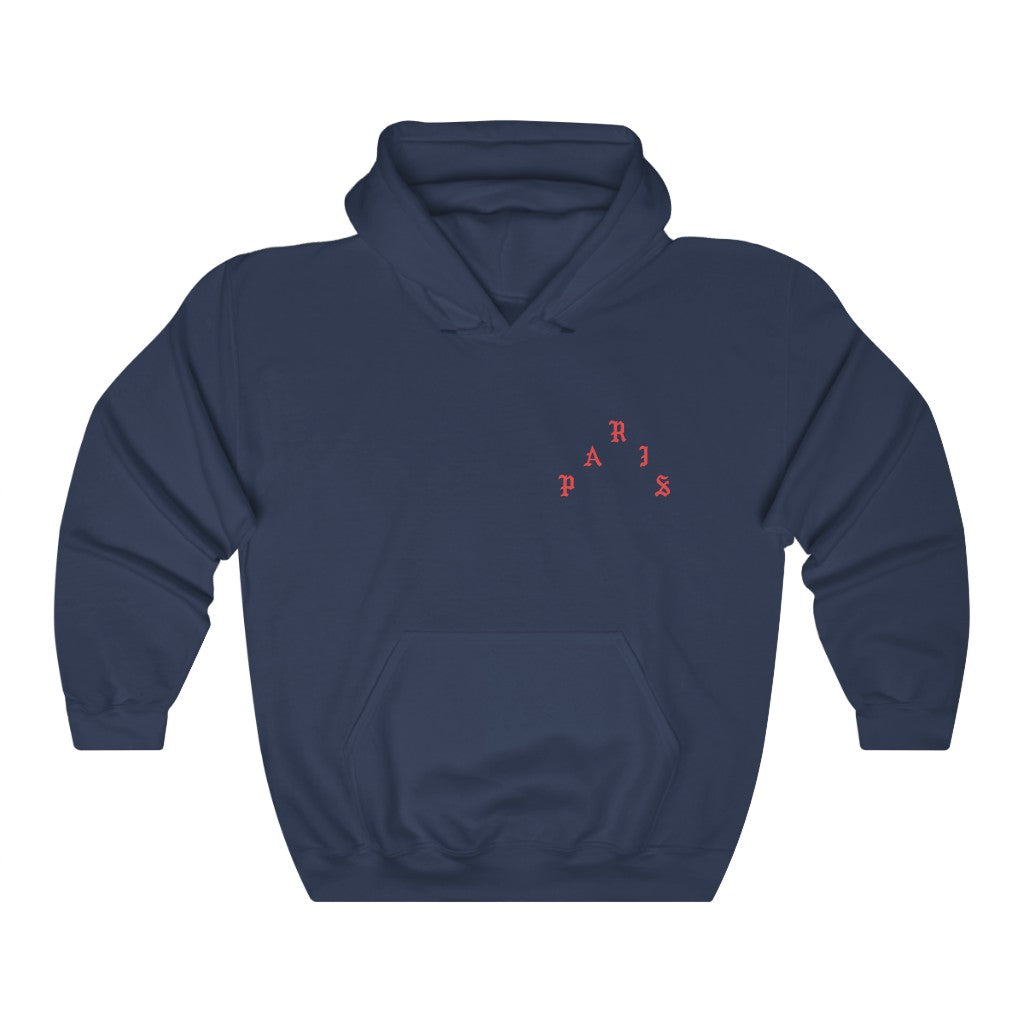 I Feel Like Pablo Paris Unisex Heavy Blend Hooded Sweatshirt hoodie Kanye West Yeezy Merch TLOP Inspired-Navy-S-Bootlg