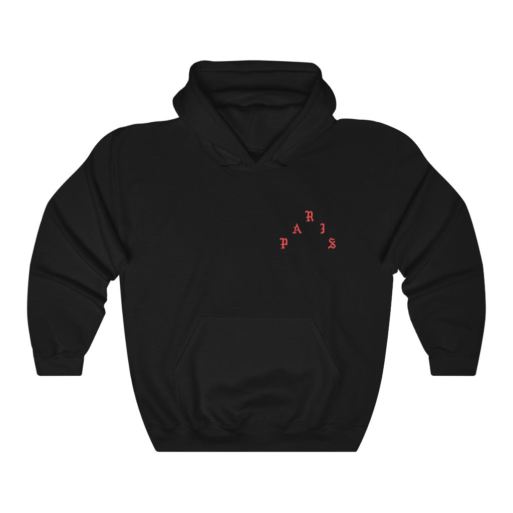 I Feel Like Pablo Paris Unisex Heavy Blend Hooded Sweatshirt hoodie Kanye West Yeezy Merch TLOP Inspired-Black-M-Bootlg