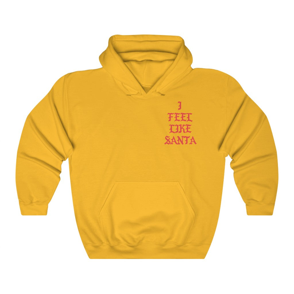 I Feel Like Santa Heavy Blend Hoodie Christmas Merch-Gold-S-Bootlg