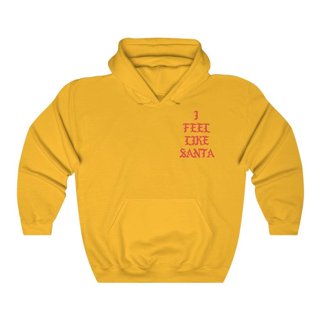 I Feel Like Santa Heavy Blend Hoodie Christmas Merch-Gold-S-Bootlg