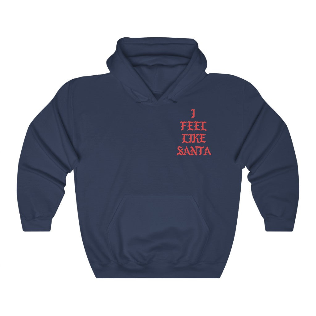 I Feel Like Santa Heavy Blend Hoodie Christmas Merch-Navy-S-Bootlg