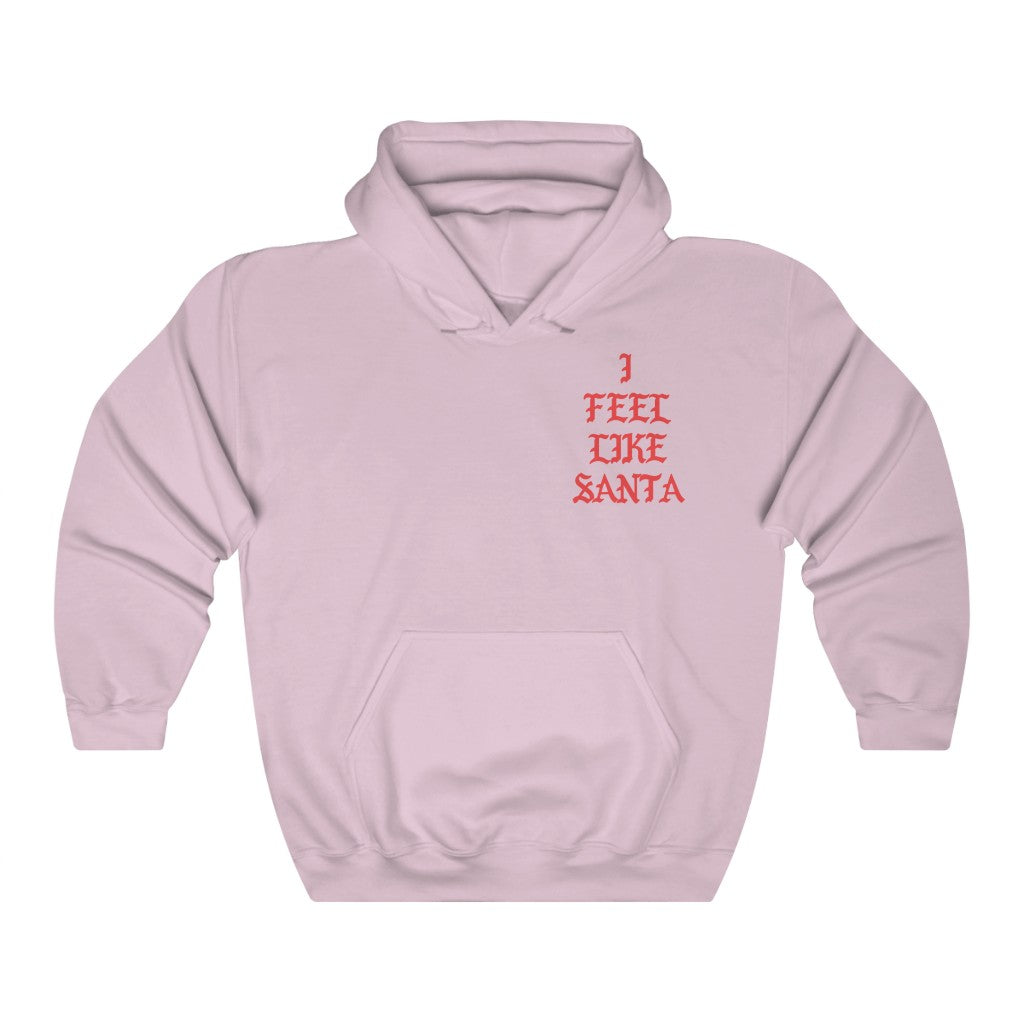 I Feel Like Santa Heavy Blend Hoodie Christmas Merch-Light Pink-S-Bootlg