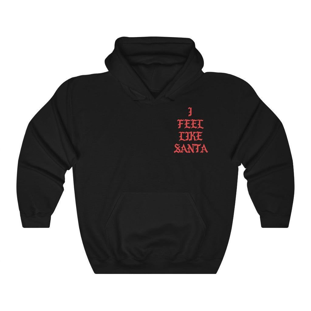 I Feel Like Santa Heavy Blend Hoodie Christmas Merch-Black-S-Bootlg