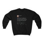 I Hate When I'm On A Flight And...I gotta be responsible for this water bottle Kanye West Tweet Unisex Crewneck Sweatshirt-Black-S-Bootlg