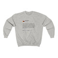 I Hate When I'm On A Flight And...I gotta be responsible for this water bottle Kanye West Tweet Unisex Crewneck Sweatshirt-Ash-S-Bootlg