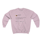 I Love Me So Much Right Now Kanye West Tweet Crewneck Sweatshirt-Light Pink-S-Bootlg