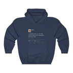 I Understand That You Don't Like Me But I Need You To Understand That I Dont Care Kanye West Tweet Hoodie-S-Navy-Bootlg