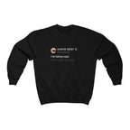 I be taking naps Kanye West Tweet Crewneck Sweatshirt-Black-S-Bootlg