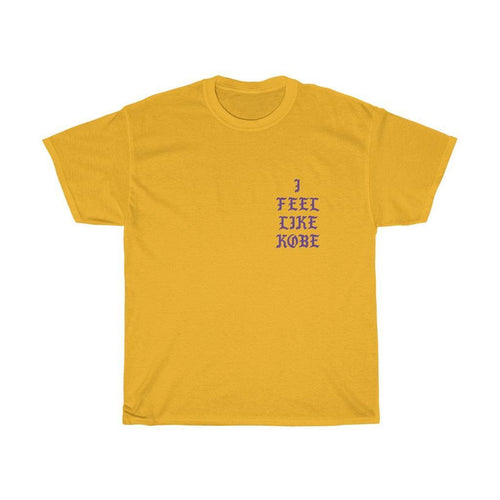 I Feel Like Kobe T-Shirt - Kanye West Tribute-Gold-S-Bootlg