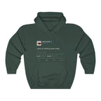 I give up drinking every week - Kanye West Tweet Inspired hangover Hoodie-S-Forest Green-Bootlg