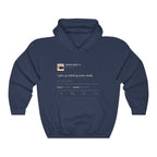 I give up drinking every week - Kanye West Tweet Inspired hangover Hoodie-S-Navy-Bootlg