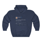 I wish I could run across a beach into my own arms Kanye Tweet Hoodie-S-Navy-Bootlg