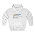 If I got any cooler I would freeze to death - Kanye West Tweet Hoodie-L-White-Bootlg