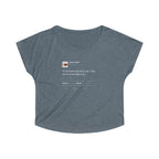 I'm Not Even Gon Lie To You I Love Me So Much Right Now Kanye West Tweet Women's Tri-Blend Dolman-S-Tri-Blend Indigo-Bootlg