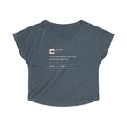 I'm Not Even Gon Lie To You I Love Me So Much Right Now Kanye West Tweet Women's Tri-Blend Dolman-S-Tri-Blend Vintage Navy-Bootlg