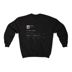 I'm sorry Taylor - Kanye West Tweet Crewneck Sweatshirt-Black-S-Bootlg