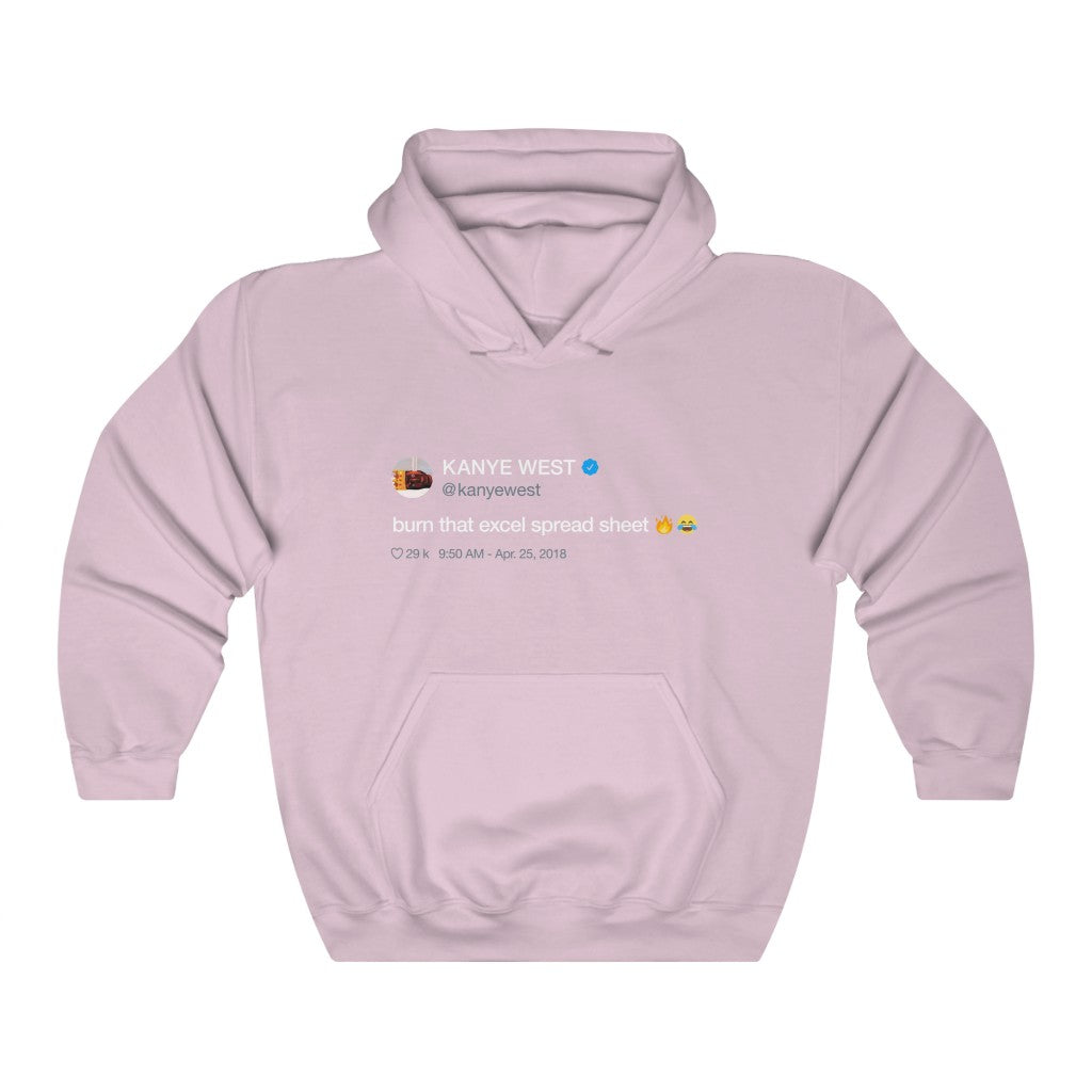 In Jesus name. No more cap. - Kanye West Tweet Hoodie-Light Pink-S-Bootlg