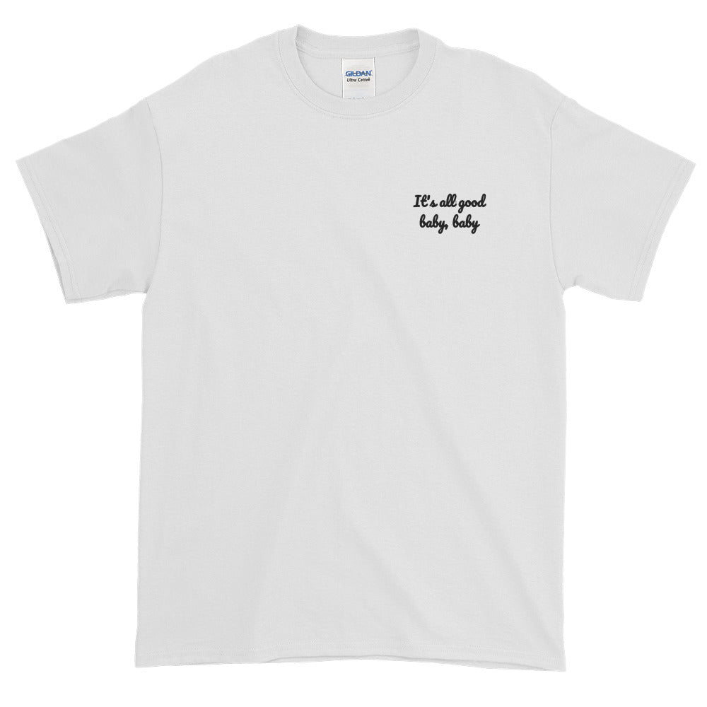 It's all good baby baby - Embroidery Notorious BIG inspired T-Shirt-White-S-Bootlg