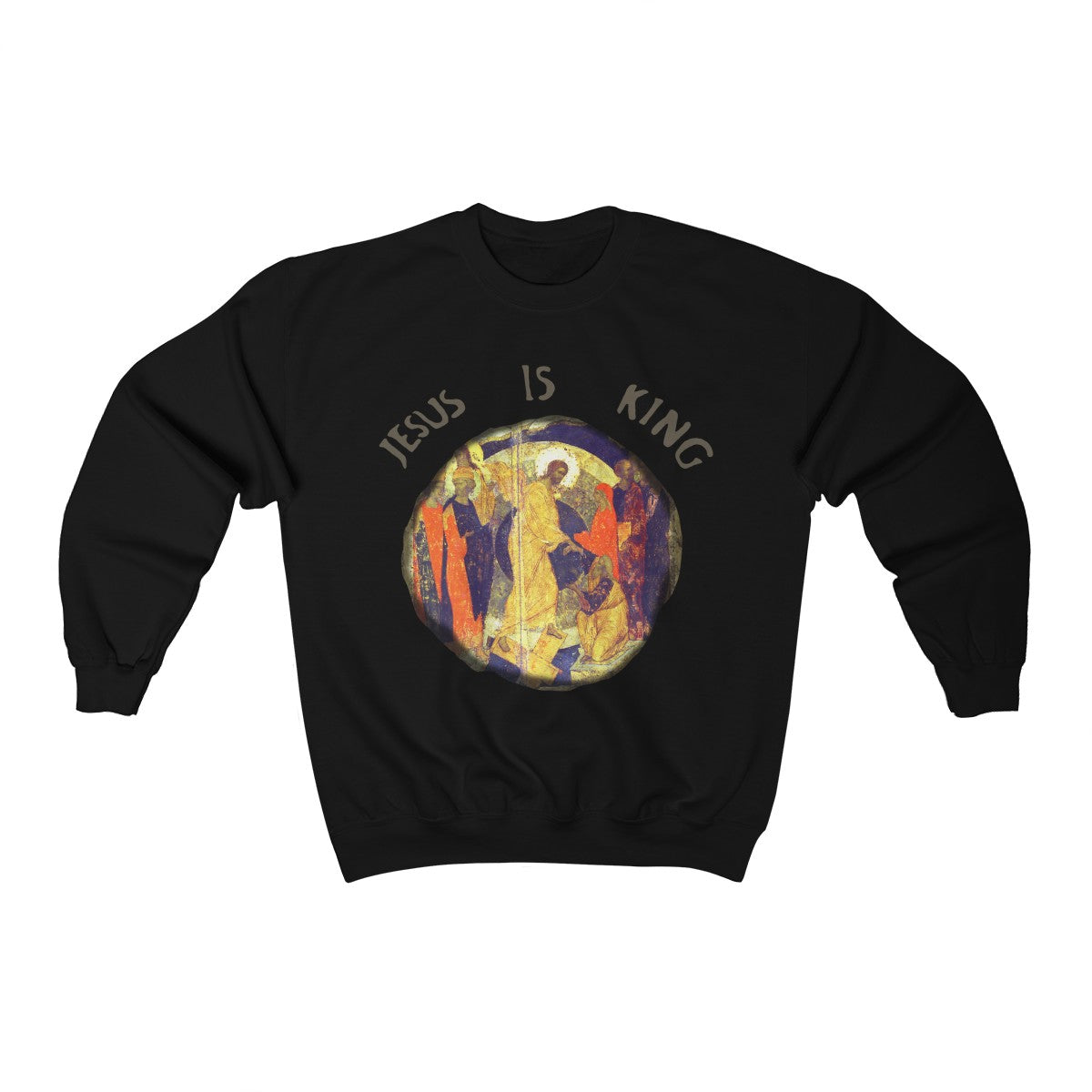 Jesus is King Crewneck Sweatshirt - Kanye West Sunday Service-Black-S-Bootlg
