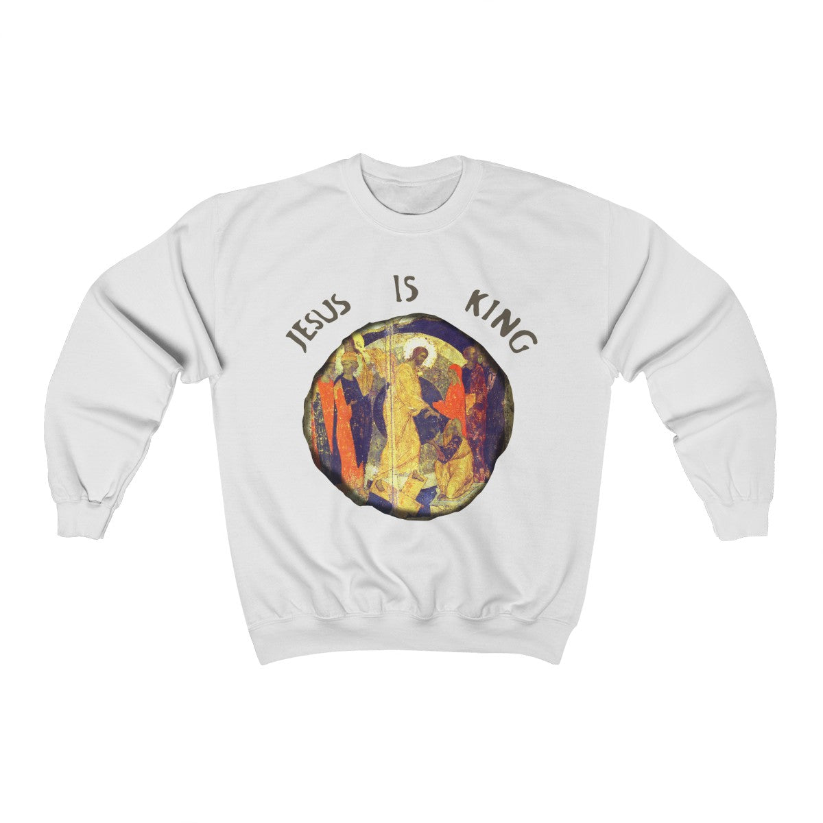 Jesus is King Crewneck Sweatshirt - Kanye West Sunday Service-White-L-Bootlg