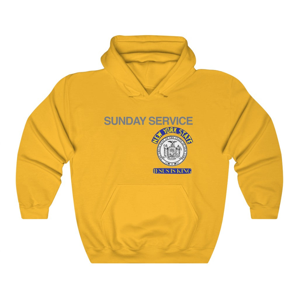 Jesus is King New York Seal Hoodie-S-Gold-Bootlg
