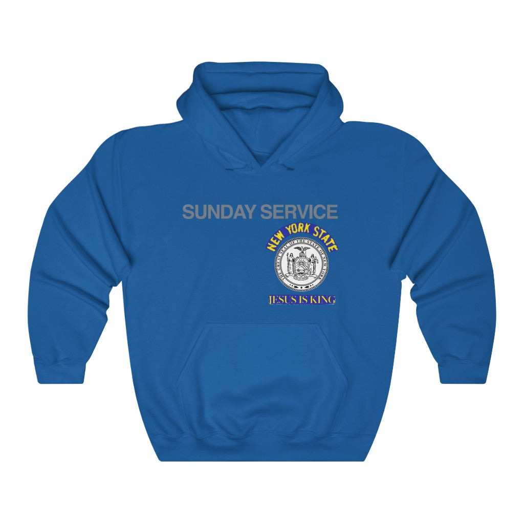 Jesus is King New York Seal Hoodie-S-Royal-Bootlg