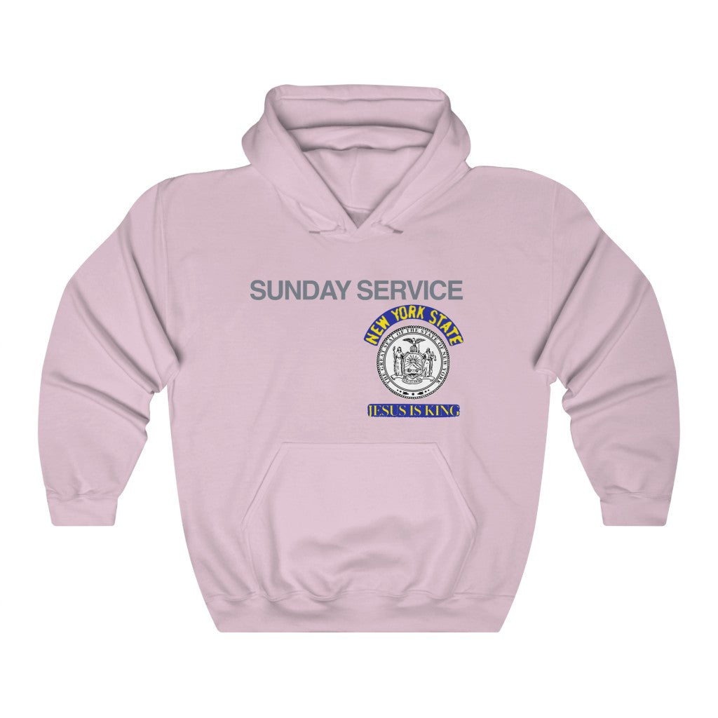 Jesus is King New York Seal Hoodie-S-Light Pink-Bootlg
