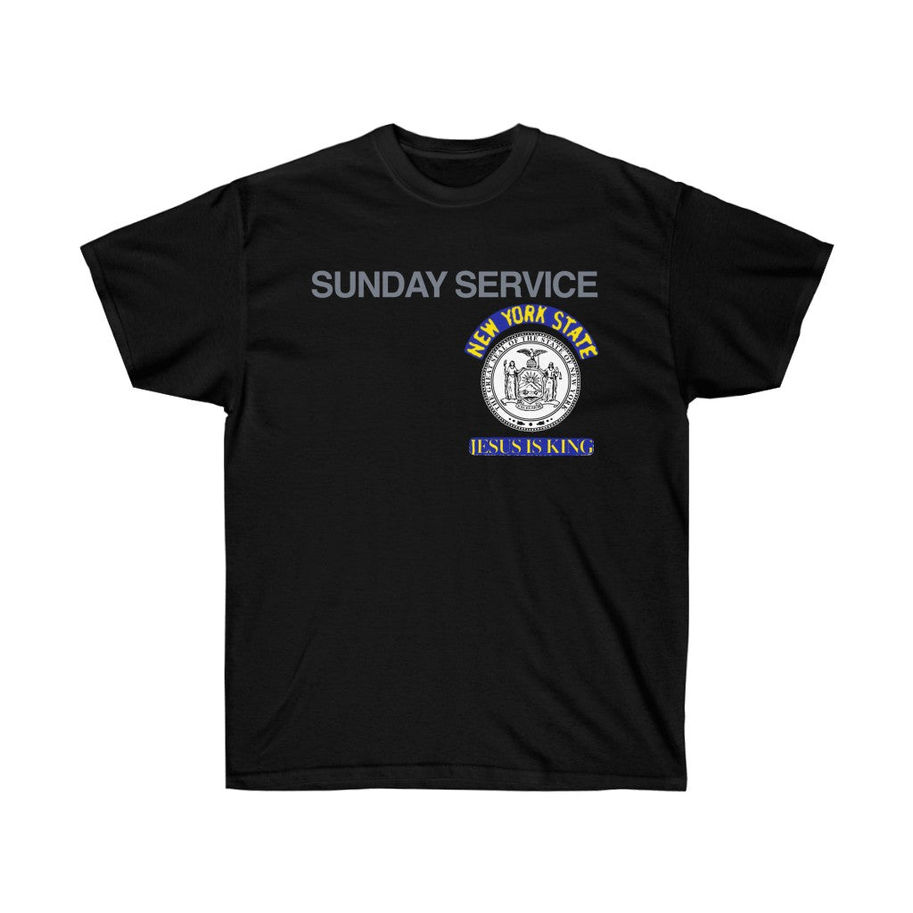 Jesus is King New York Seal T-Shirt-S-Black-Bootlg