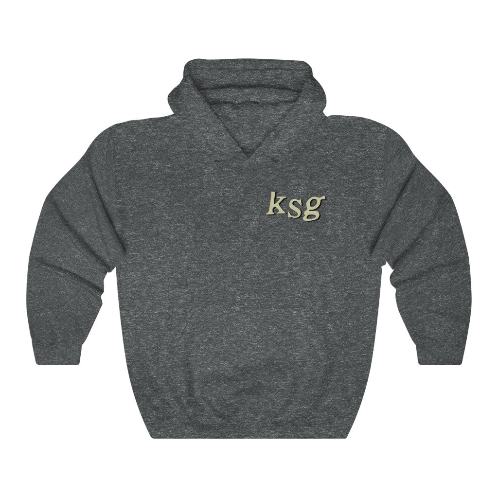 KSG Hoodie - Kid Cudi Kids See Ghosts Inspired-S-Dark Heather-Bootlg