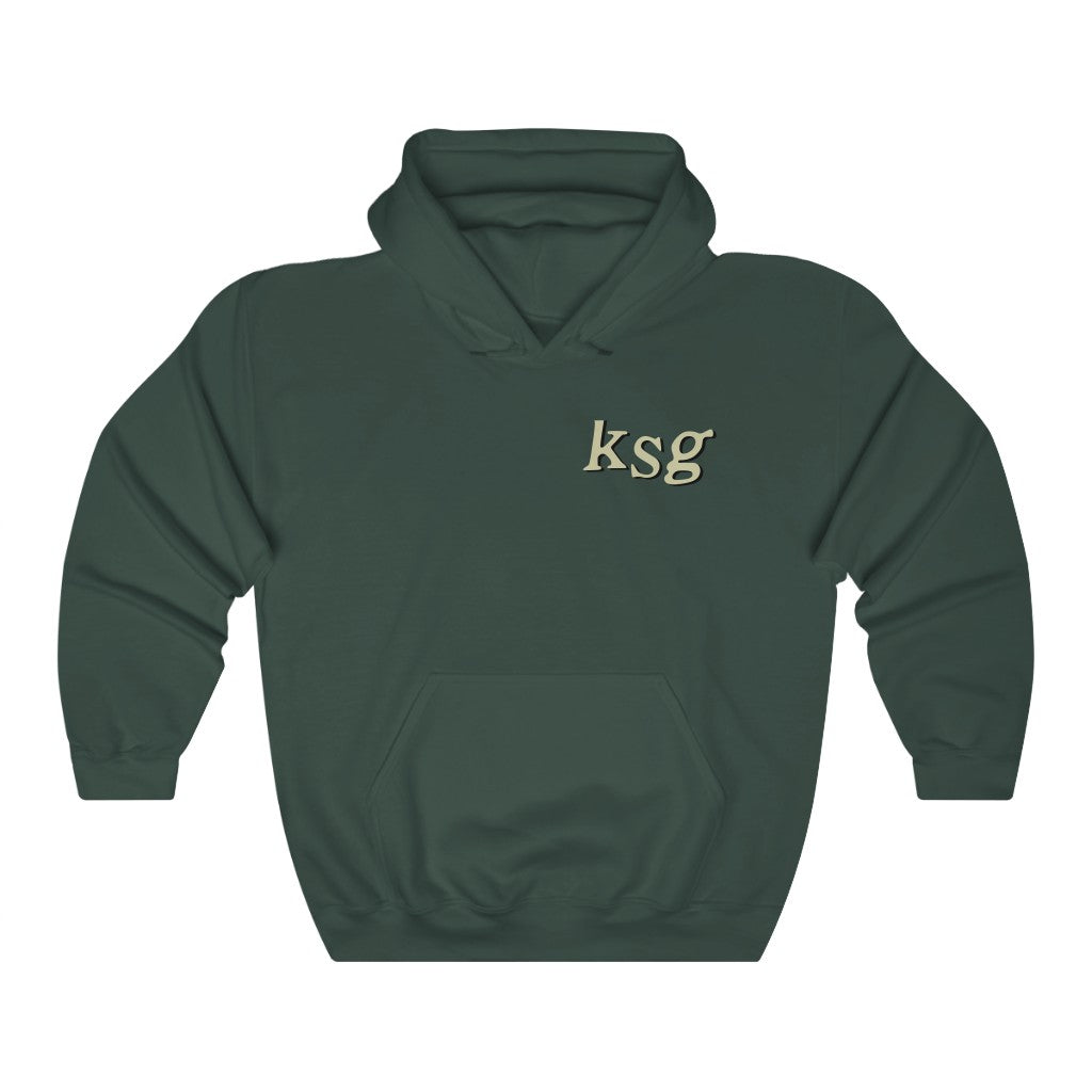 KSG Hoodie - Kid Cudi Kids See Ghosts Inspired-S-Forest Green-Bootlg