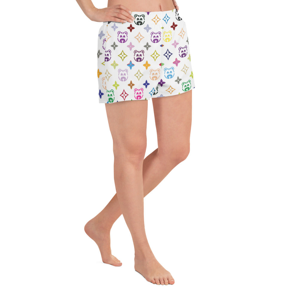 Kanye West Bear Monogram Women's Athletic Short Shorts-Bootlg
