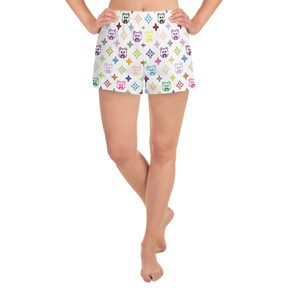 Kanye West Bear Monogram Women's Athletic Short Shorts-XS-Bootlg
