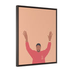 Kanye West I Feel Like Pablo Framed Premium Gallery Wrap Canvas - The Life of Pablo TLOP tour merch inspired-24″ × 30″-Premium Gallery Wraps (1.25″)-Walnut-Bootlg