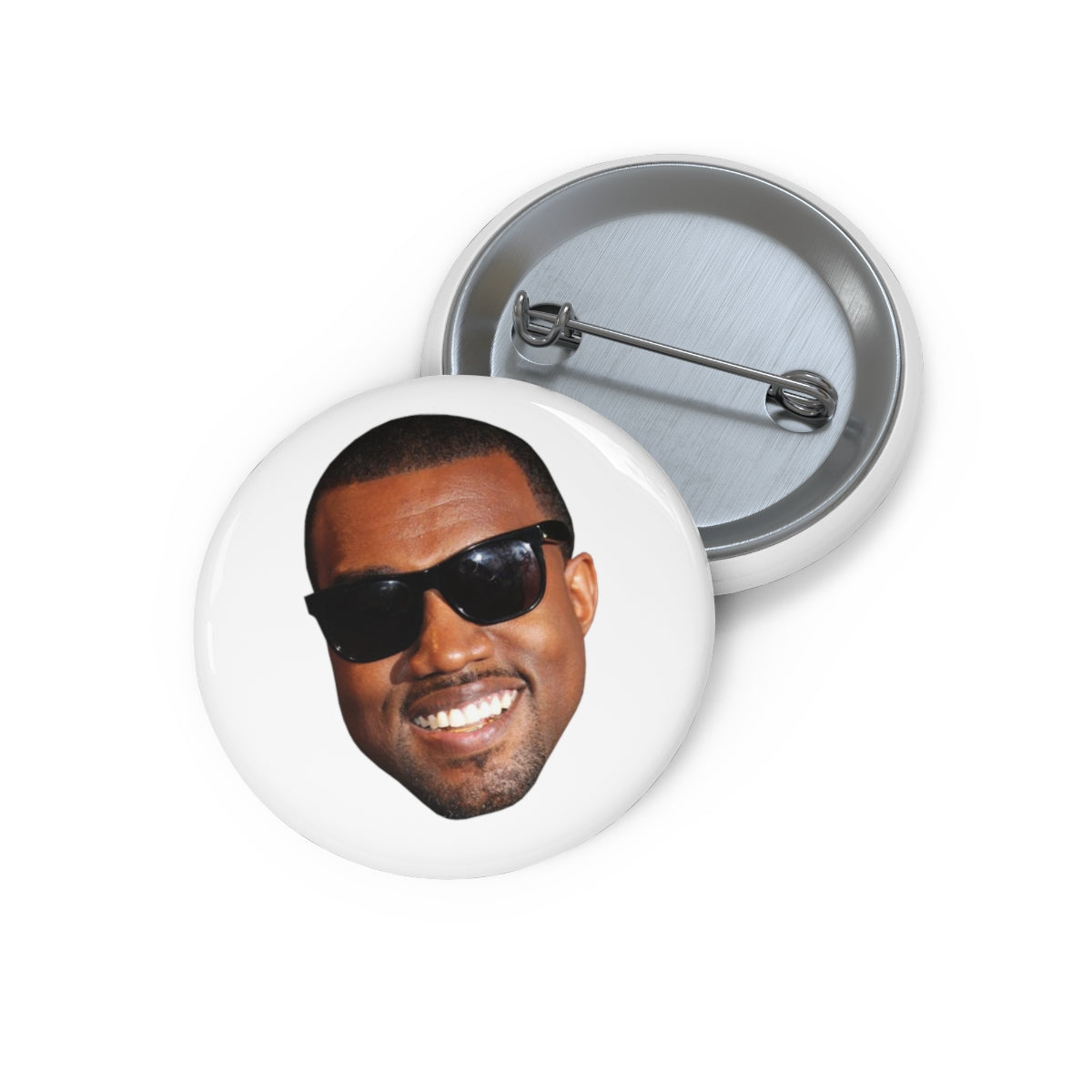 Kanye West Meme Face Funny face Pin Buttons-Bootlg