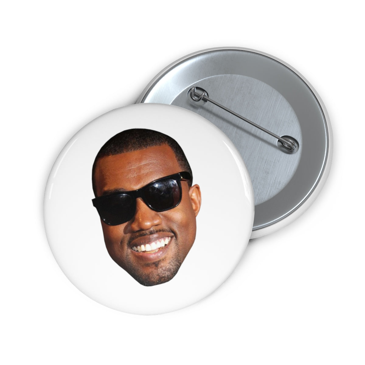 Kanye West Meme Face Funny face Pin Buttons-2"-Bootlg