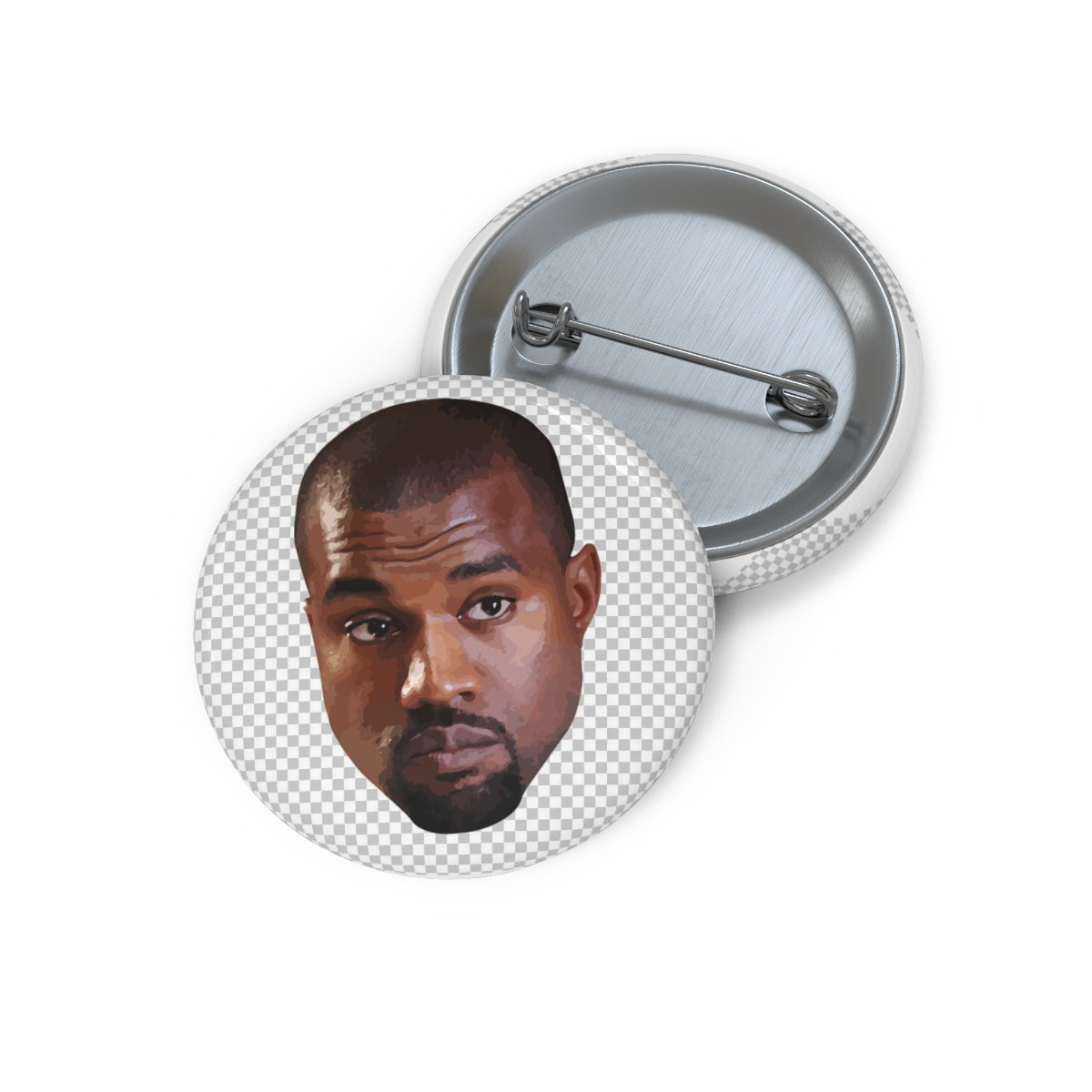 Kanye West Meme Face Pin Buttons-Bootlg