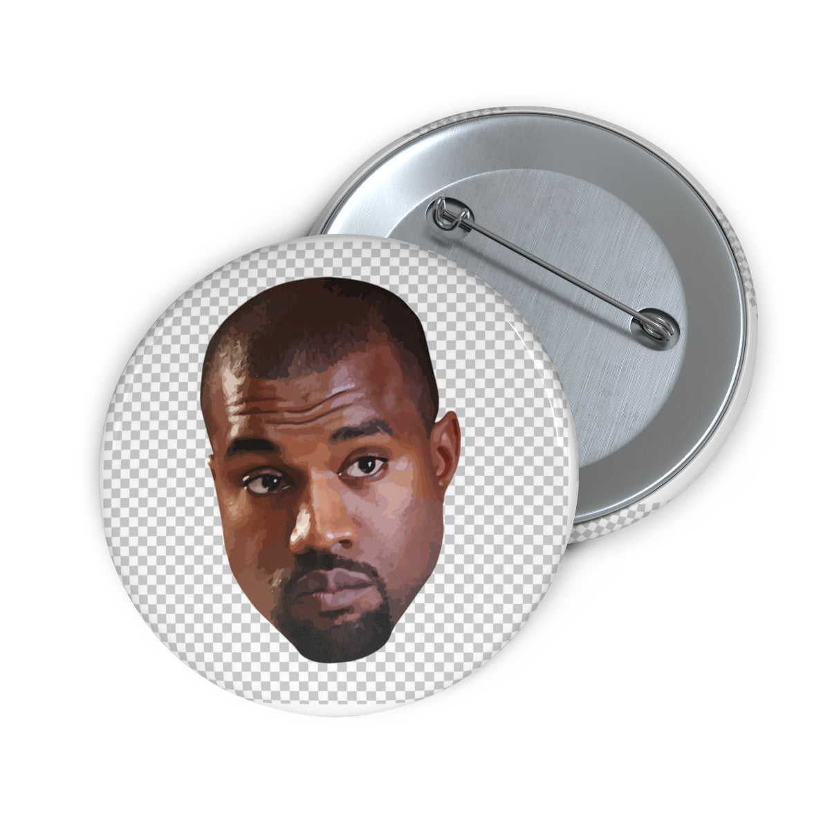 Kanye West Meme Face Pin Buttons-2"-Bootlg
