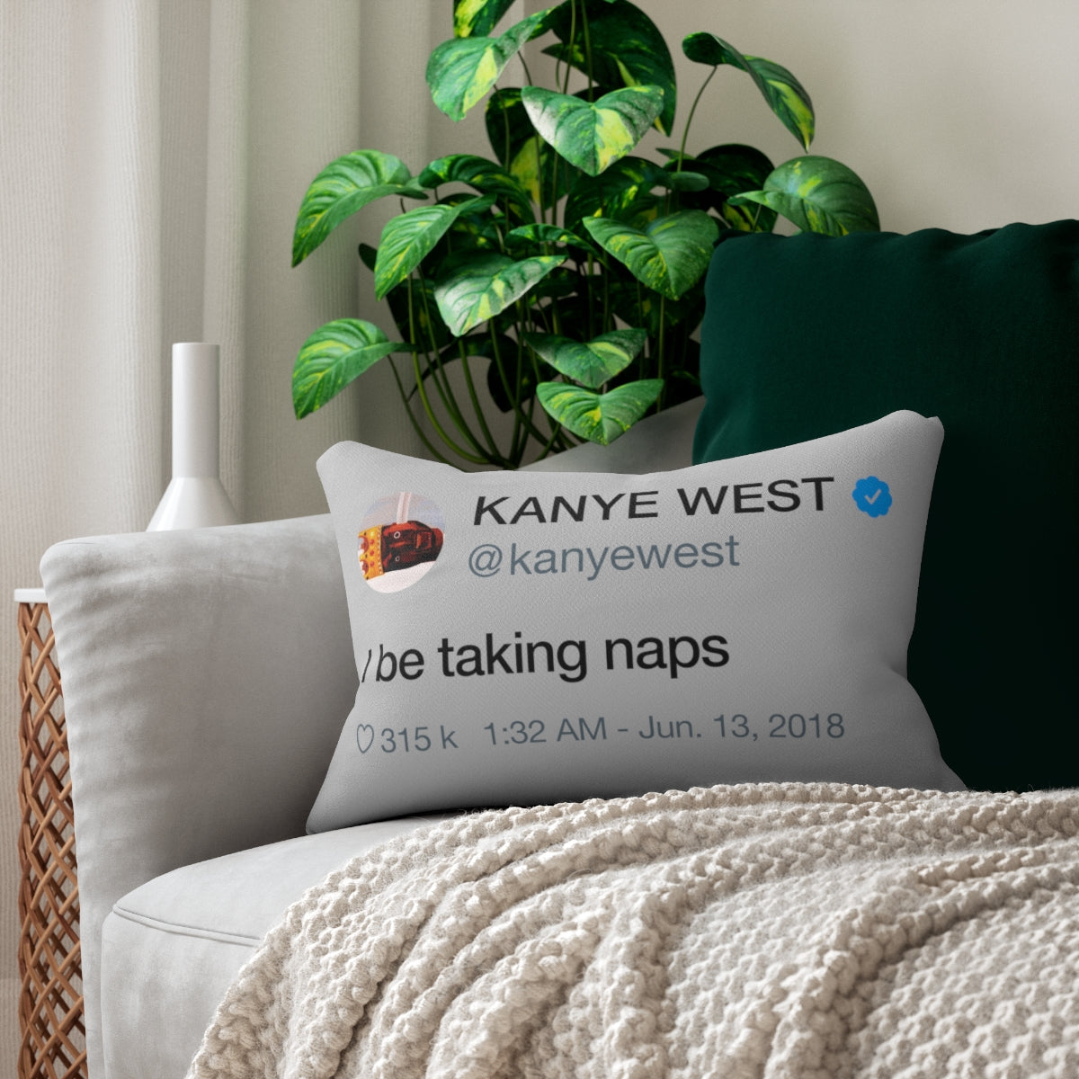 Kanye West Naps Pillow + Pillow Sham - I be taking naps-Bootlg