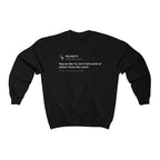 Kendall Jenner They act like i'm not in full control of where i throw this cooch Tweet Crewneck-Black-S-Bootlg