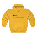 Kendall Jenner They act like i'm not in full control of where i throw this cooch Tweet Hoodie-S-Gold-Bootlg