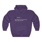 Kendall Jenner They act like i'm not in full control of where i throw this cooch Tweet Hoodie-S-Purple-Bootlg