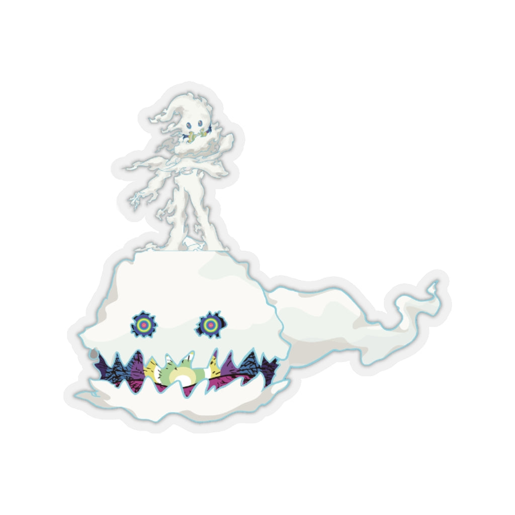 Kids See Ghosts Kanye Stickers-4x4"-Transparent-Bootlg