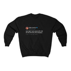 Last Night I had cereal with milk for the first time. Life changing Kylie Jenner Tweet Inspired Unisex Ultra Cotton Crewneck-Black-S-Bootlg