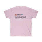 Last Night I had cereal with milk for the first time. Life changing. Kylie Jenner Tweet INspired Unisex Ultra Cotton Tee-Light Pink-L-Bootlg