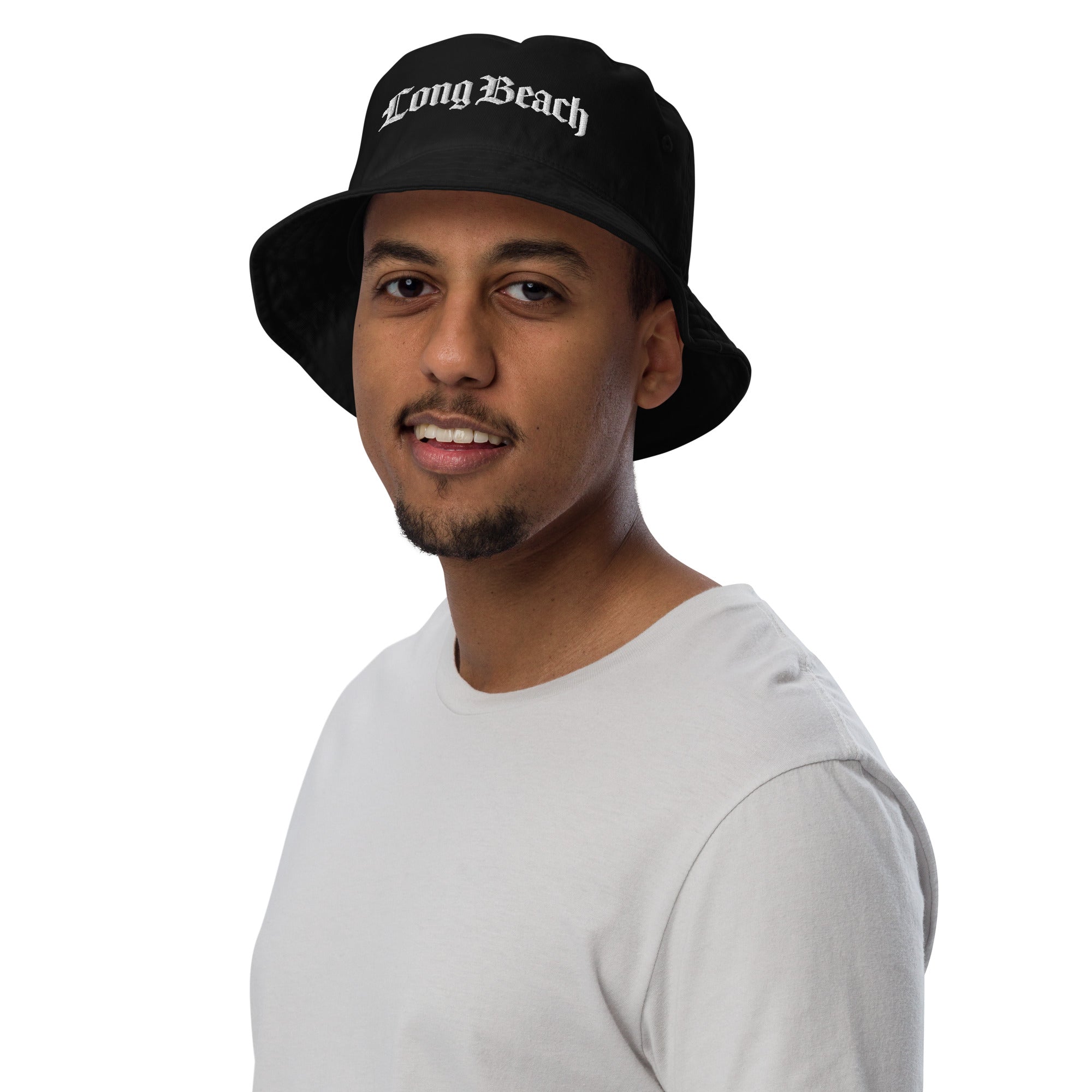 Long Beach Gangsta Organic bucket hat-Black-Bootlg